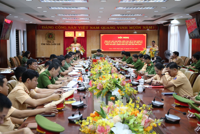 Hội nghị Tổng kết 3 tháng cao điểm kiểm tra, xử lý các hành vi vi phạm trật tự, an toàn giao thông