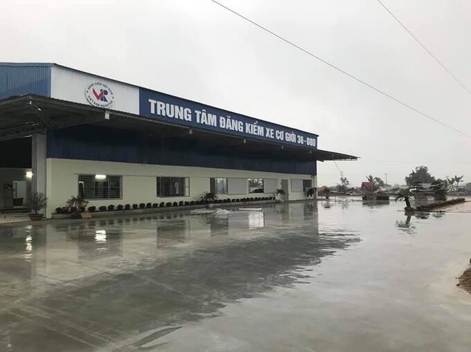 Một Trung tâm đăng kiểm xe cơ giới tại Thanh Hóa