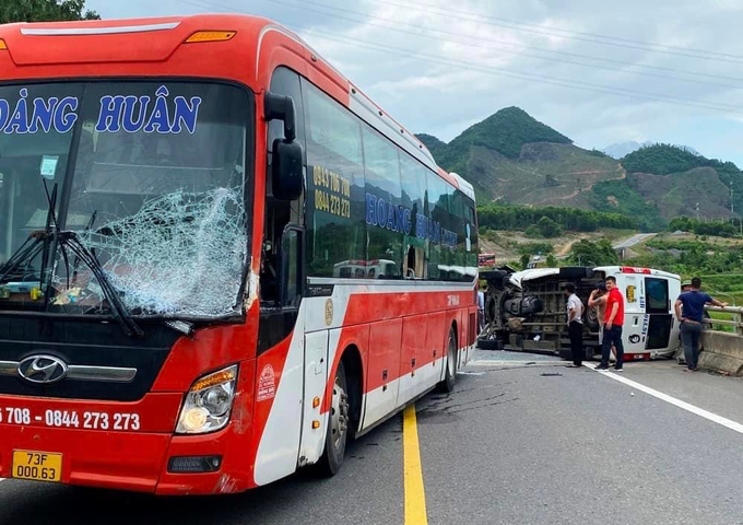 Hiện trường vụ tai nạn. Ảnh: CTV
