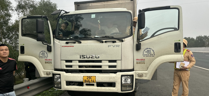 Chiếc ô tô tải trong vụ việc
