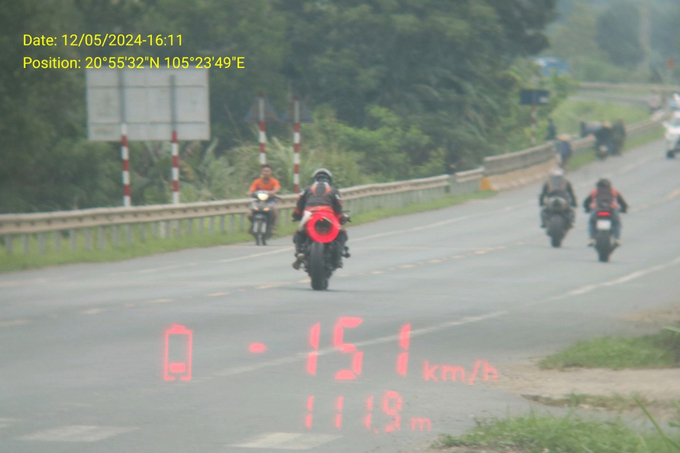 Phương tiện chạy với tốc độ 151km/h trên đoạn đường giới hạn 60km/h