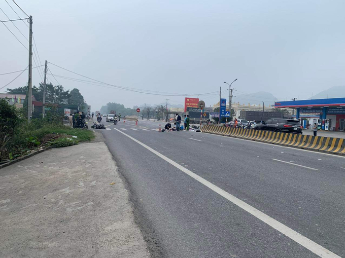 Hiện trường vụ tai nạn liên hoàn