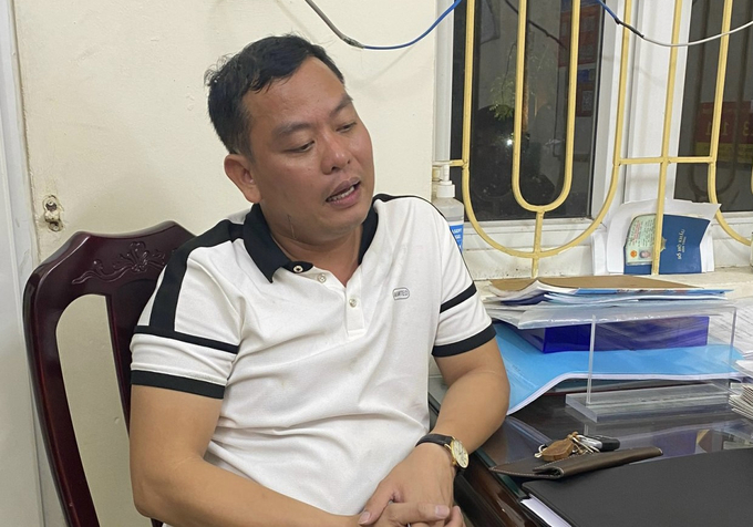 Hoàng Văn Linh tại cơ quan Công an