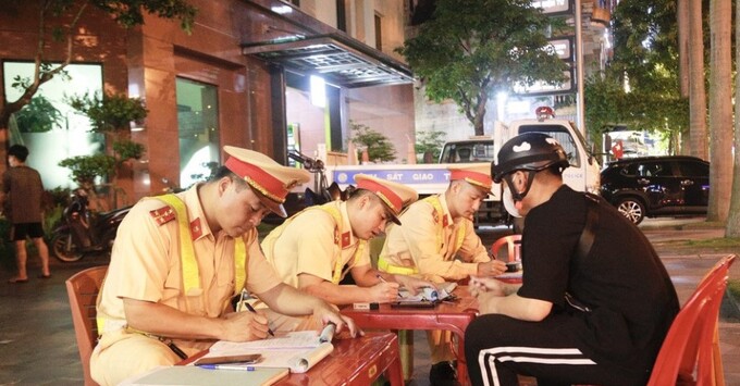 Tổ công tác đặc biệt 238 đã phát hiện, lập biên bản 3.718 trường hợp vi phạm an toàn giao thông