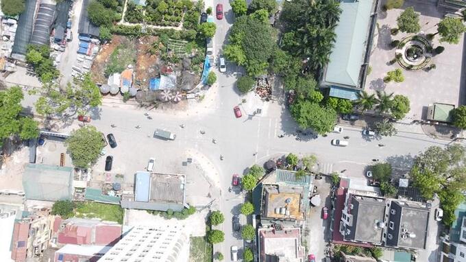 Nút giao Sa Đôi - Đại Mỗ. Ảnh thực tế