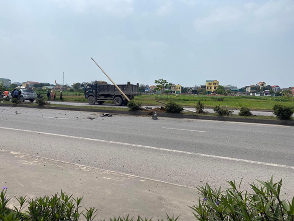 Ảnh hiện trường vụ tai nạn. Ảnh: C.T.V