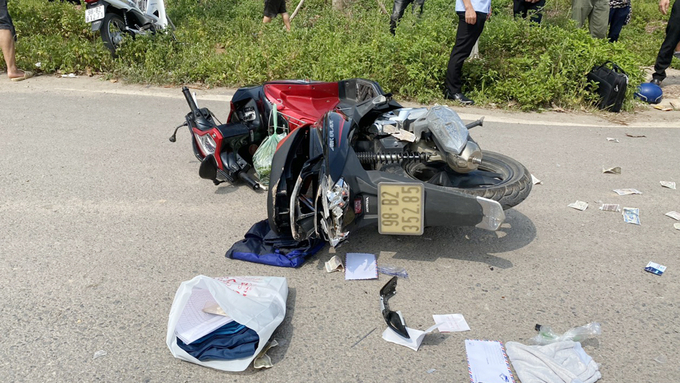 Hiện trường vụ tai nạn.