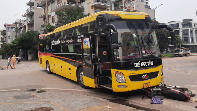 Hiện trường vụ tai nạn.
