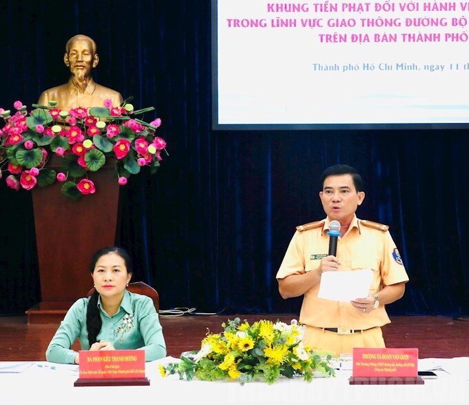 Thượng tá Đoàn Văn Quới: TP HCM cần có những quy định, chế tài mang tính chất đặc thù trong xử lý vi phạm hành chính lĩnh vực giao thông