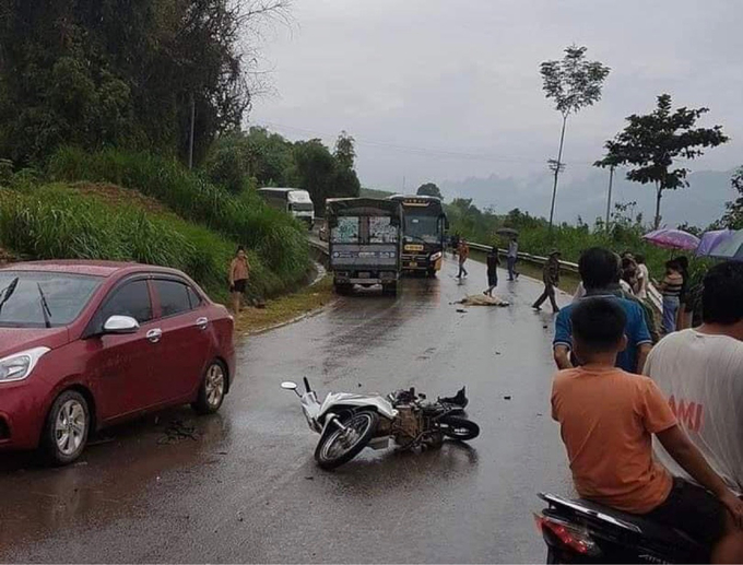 Hiện trường vụ tai nạn - Ảnh: Thanh Tùng