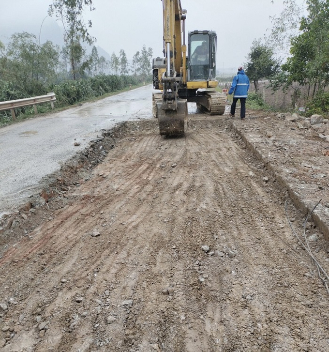 Đơn vị quản lý đường bộ tiến trình hư hỏng sửa chữa các đoạn hư hỏng nghiêm trọng