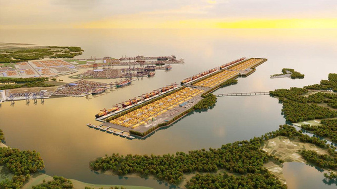 Phối cảnh dự án Cảng trung chuyển quốc tế Cần Giờ. Nguồn: Porcoast