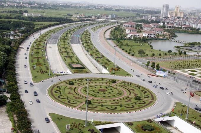 Phân luồng tổ chức giao thông qua thị trấn Liên Quan, huyện Thạch Thất phục vụ thi công hạng mục Dự án Cải tạo Nâng cấp Trạm bơm tiêu
