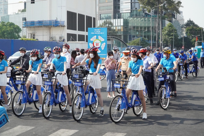 Xe đạp công cộng phổ biến tại TP.HCM