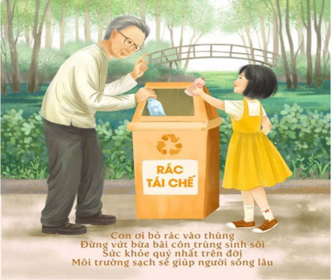 Những câu ca dao, tục ngữ mang thông điệp phân loại rác thải nhận được sự hưởng ứng tích cực trên mạng xã hội