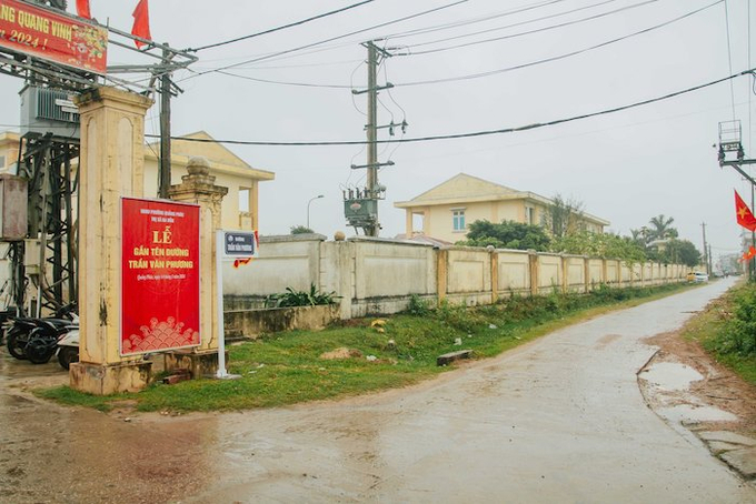 Con đường mang tên liệt sỹ Gạc Ma Trần Văn Phương.