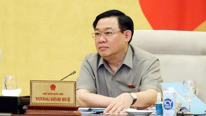 Chủ tịch Quốc hội Vương Đình Huệ.