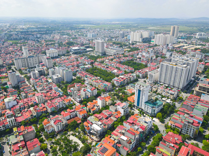 Bắc Ninh từ góc nhìn trên cao.
