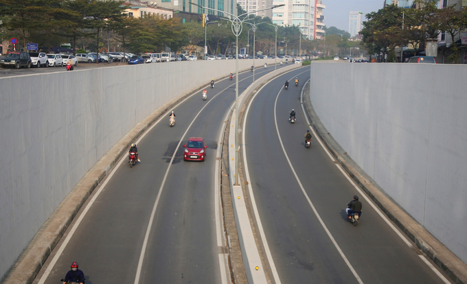 Hầm Kim Liên vào giờ cao điểm không còn quá đông đúc như trước | Ảnh: VNN