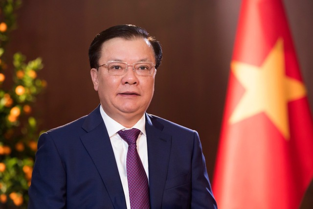 Bí thư Thành ủy Hà Nội Đinh Tiến Dũng: 'Năm 2023, Hà Nội đồng thời phải tập trung thực hiện những nhiệm vụ quan trọng, có ý nghĩa tạo sức bật mới cho sự phát triển của Thủ đô' - Ảnh: VGP/Gia Huy