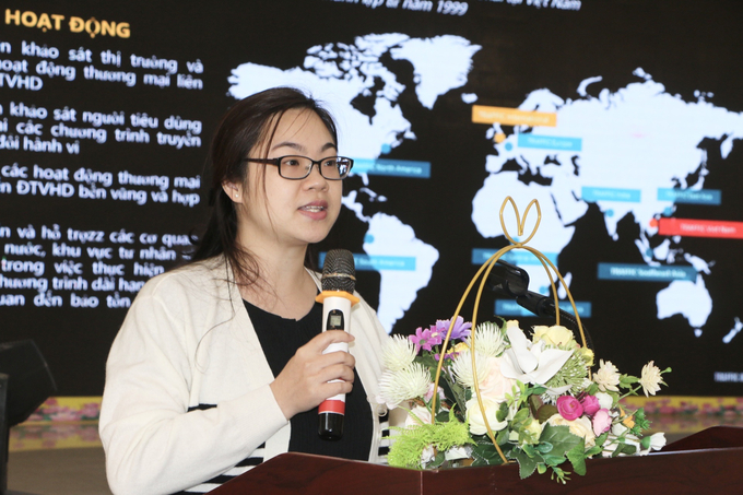 Bà Bùi Thúy Nga – Quản lý chương trình Tổ chức bảo vệ động, thực vật hoang dã tại Việt Nam