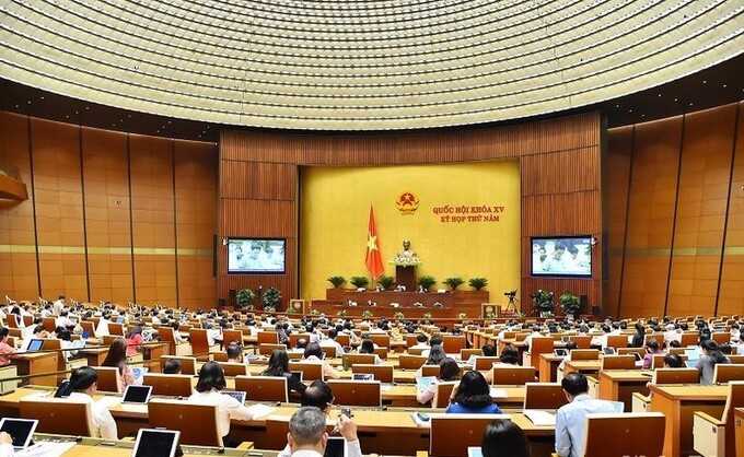 Quang cảnh phiên họp chiều 24/5. (Ảnh: THỦY NGUYÊN)