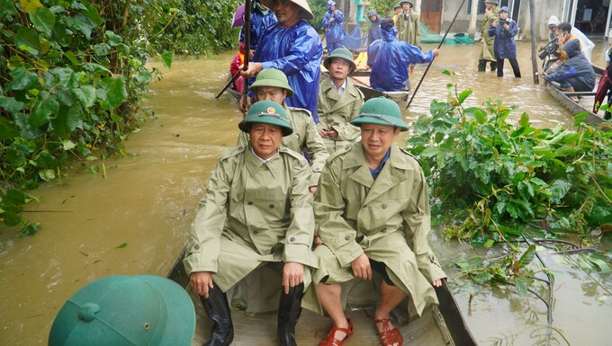 Xóm Mỹ Ôn, thôn An Xuân, xã Quảng An, huyện Quảng Điền, một trong những 'rốn lũ' của Thừa Thiên Huế, nơi vẫn còn nhiều điểm ngập sâu, cuộc sống của người dân gặp rất nhiều khó khăn.