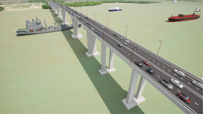 Phối cảnh cầu Nhơn Trạch
