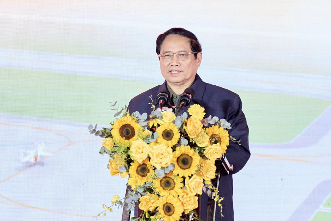 Thủ tướng Chính phủ Phạm Minh Chính phát biểu tại buổi Lễ