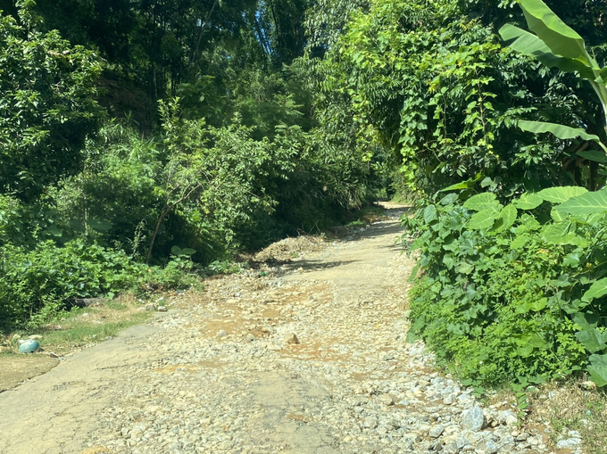 Đường bị thu hẹp