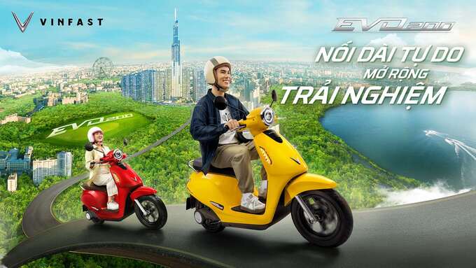Evo200 có thể di chuyển với vận tốc tối đa 70km/h, Evo200 Lite được điều chỉnh giới hạn tốc độ tối đa 49km/h