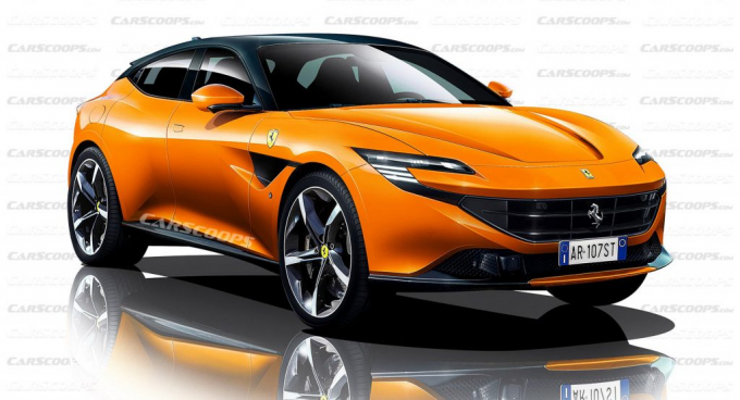 Siêu SUV Ferrari Purosangue sử dụng động cơ V12 siêu mạnh | Nguồn: carscoops.com