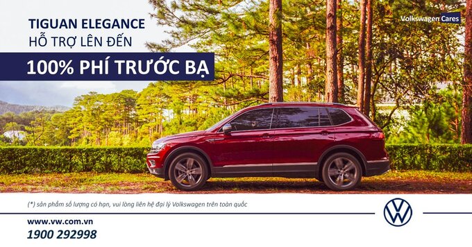 Mức ưu đãi 170 triệu này tương đương mức giảm 100% lệ phí trước bạ. Ảnh VW